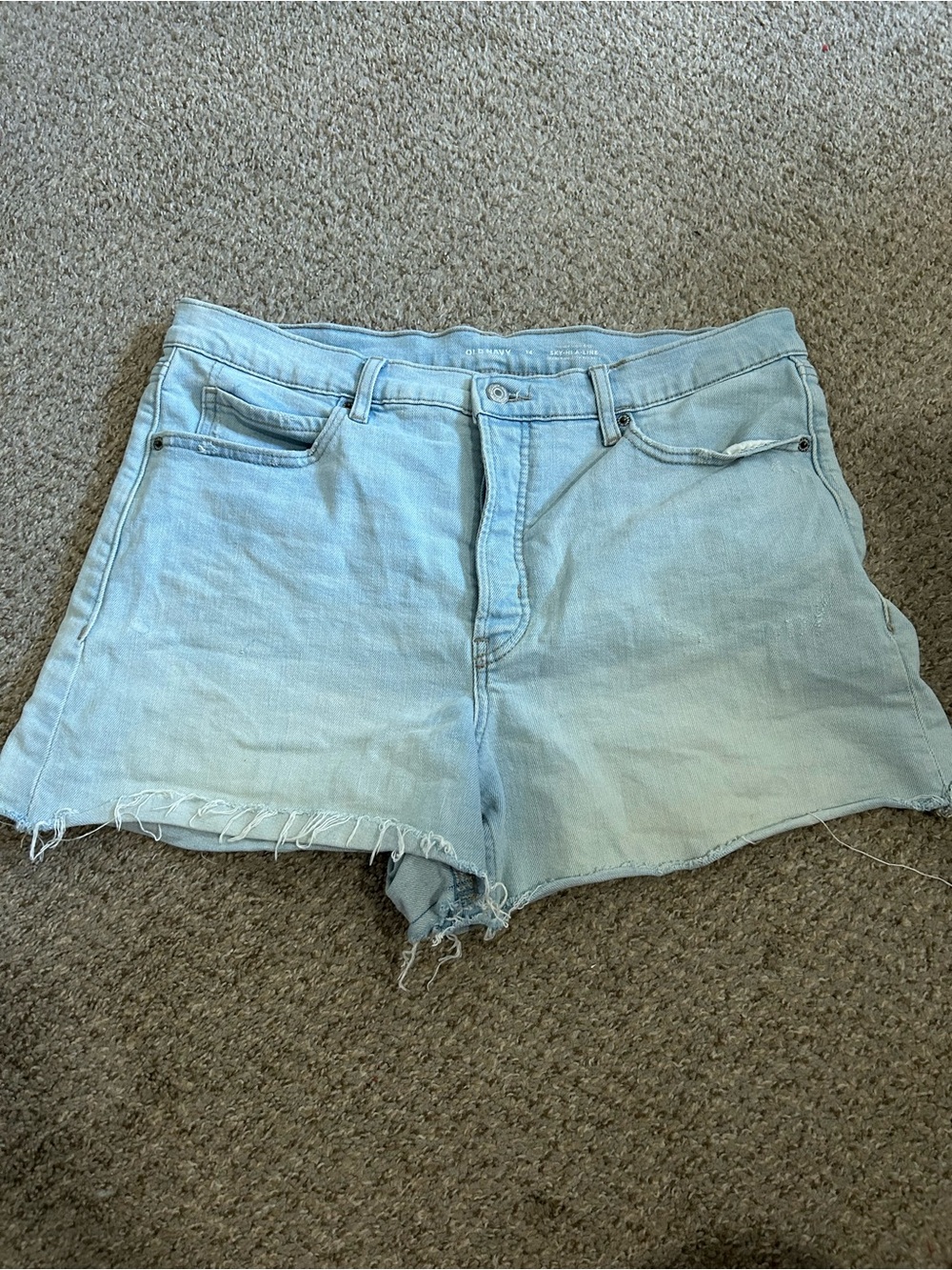 Old Navy Light Wash Denim Cutoff Shorts